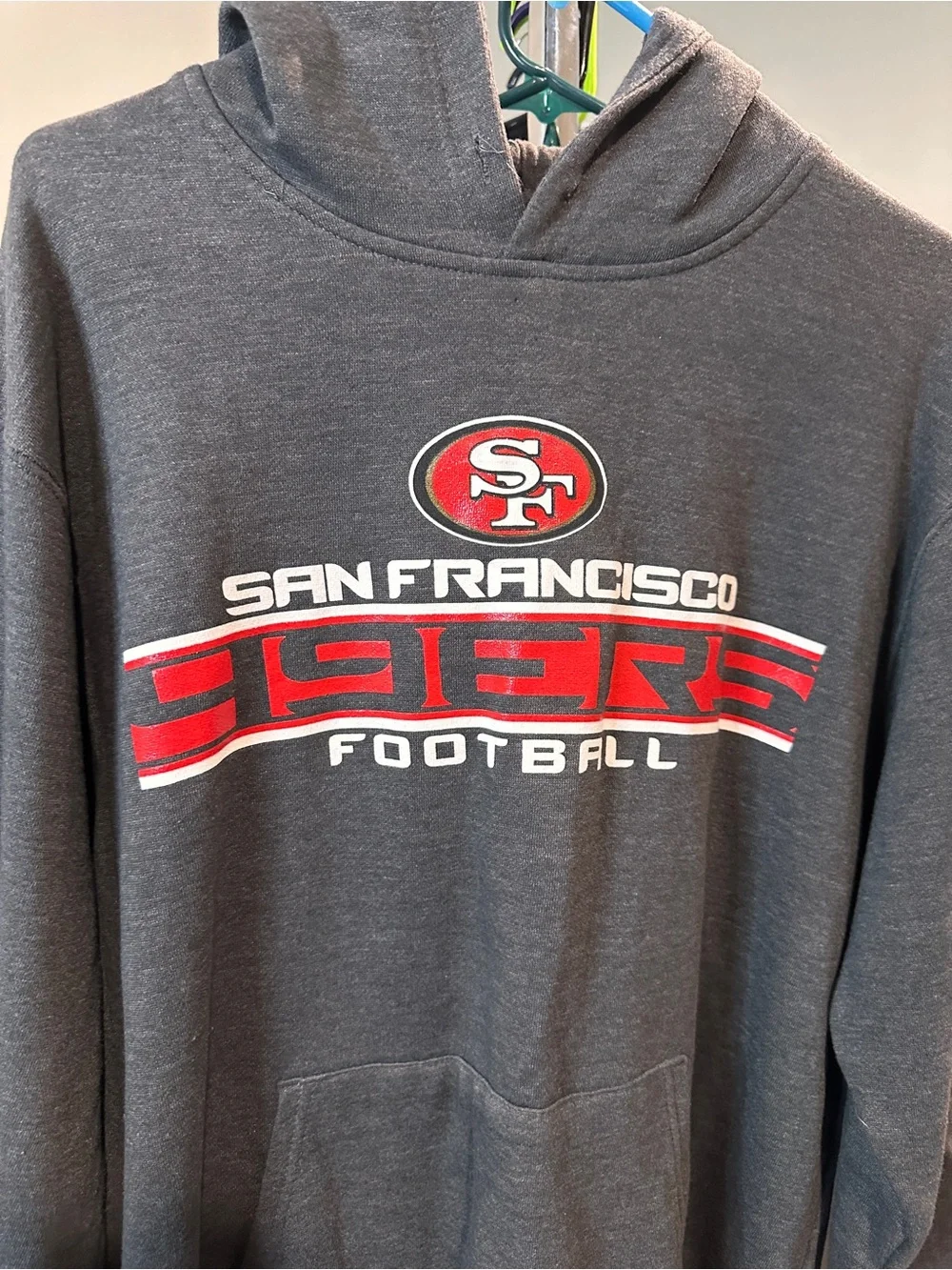 NFL Team Apparel San Francisco 49ers Hoodie Sweatshirt Size Large Pre-Owned
